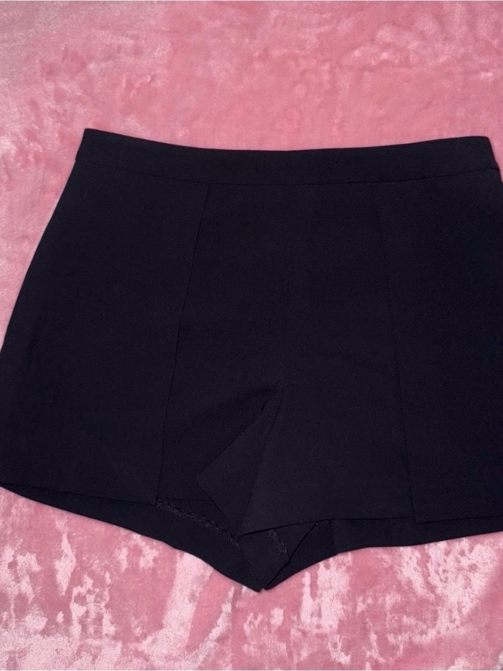 ALICE & OLIVIA Black Women's High-Waist Stretch Shorts